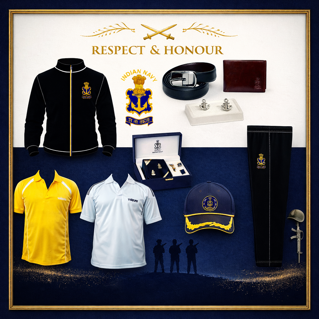 Home Indian Navy Apparel And Accessories Display