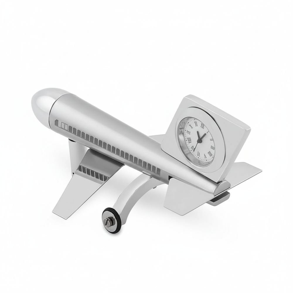 aeroplane with world time clock
