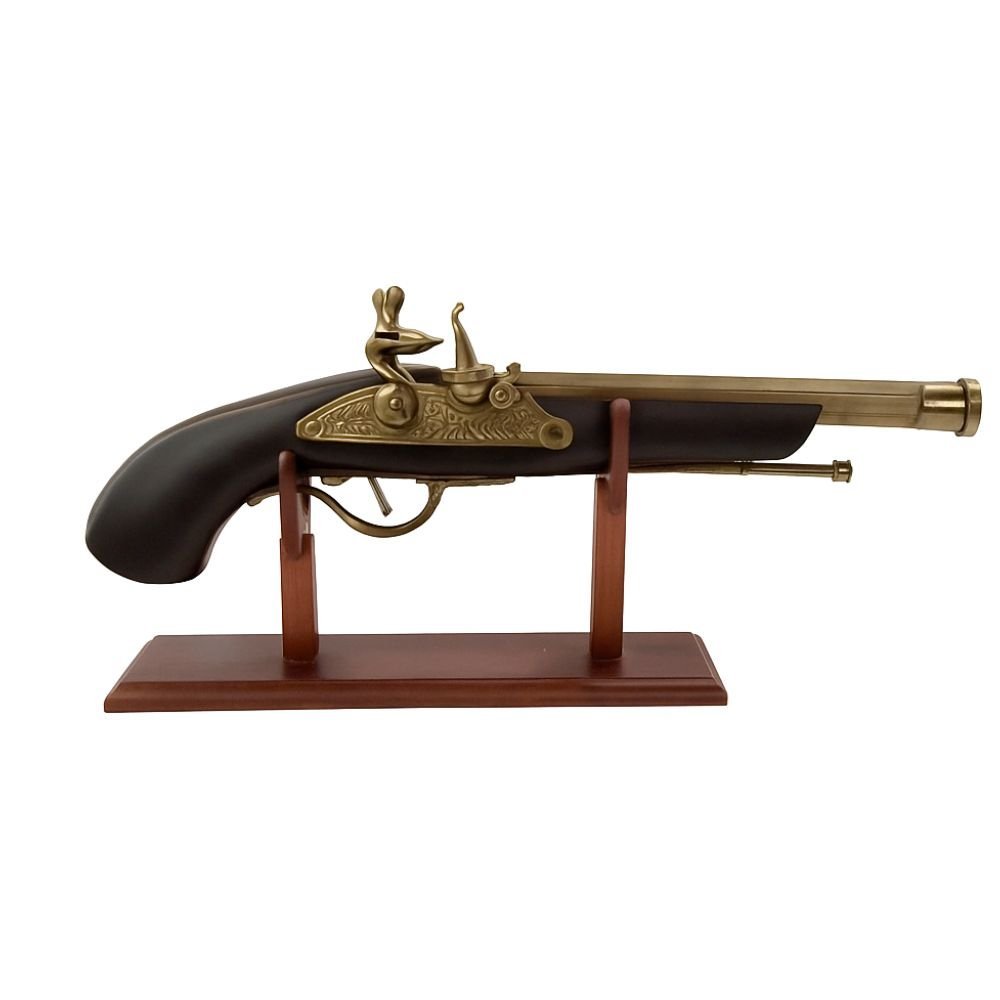 vintage gun with acrylic box