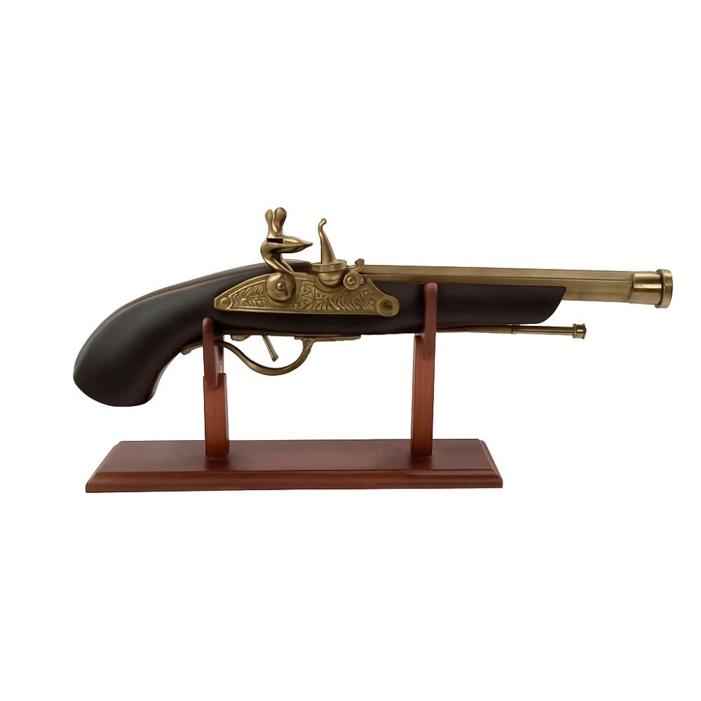 vintage gun with acrylic box