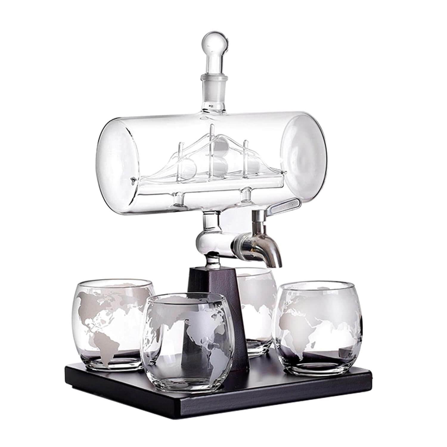 decanter set ship in bottle