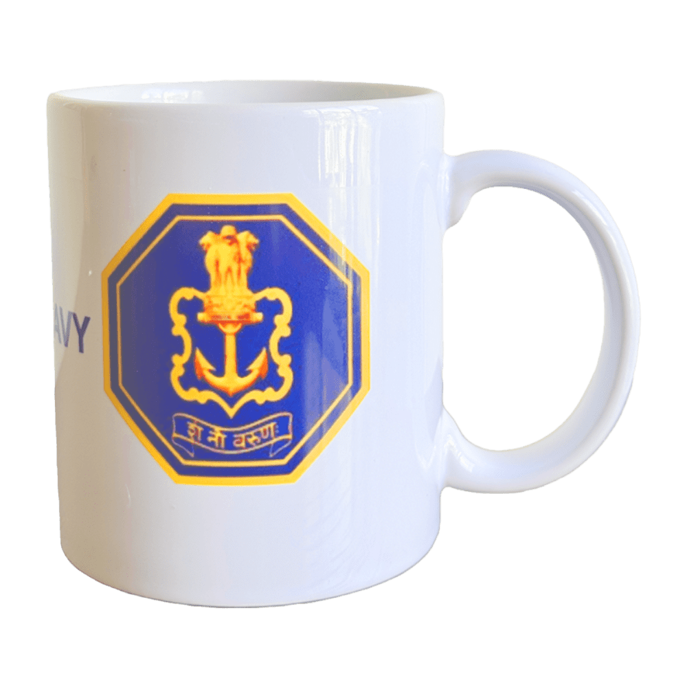coffee mug navy logo